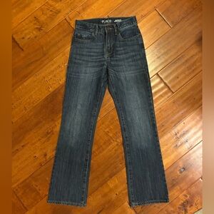 NWT The Children's Place Dark Blue Jeans Bootcut Semi-Evasee Size 12 Slim